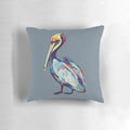 Colorful artwork of a vibrant pelican, perfect for coastal and beach-themed decor