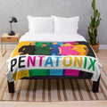 Pentatonix-themed plush blanket in full color