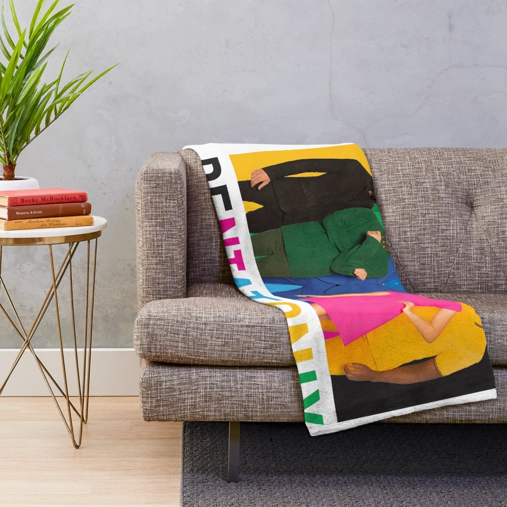 Pentatonix-themed plush blanket in full color