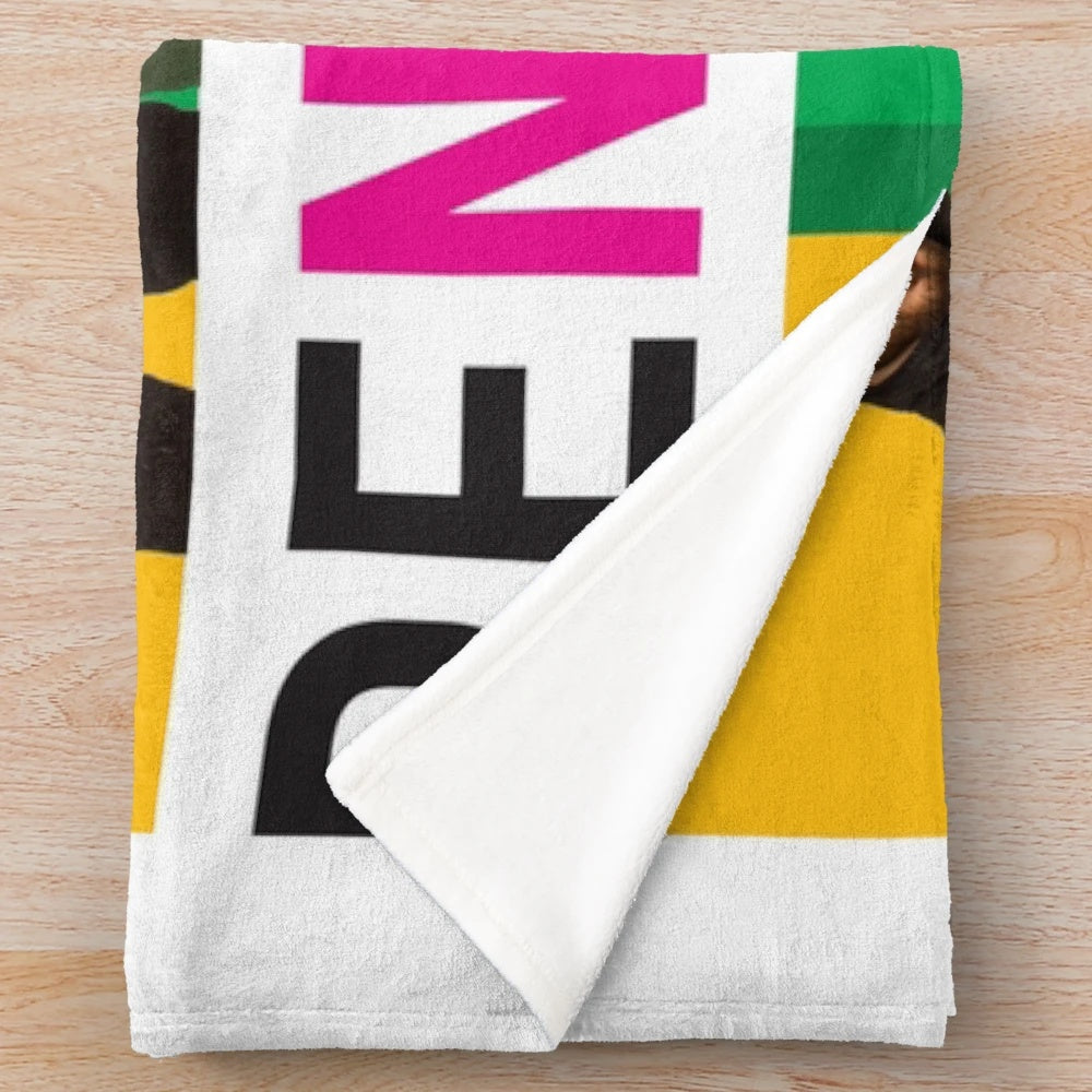 Pentatonix-themed plush blanket in full color