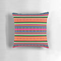 Colorful Peruvian mantle with intricate patterns and vibrant hues, showcasing the rich cultural heritage of Peru.