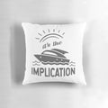 Colorful pillow featuring a humorous design inspired by the popular comedy TV series 'It's Always Sunny in Philadelphia'
