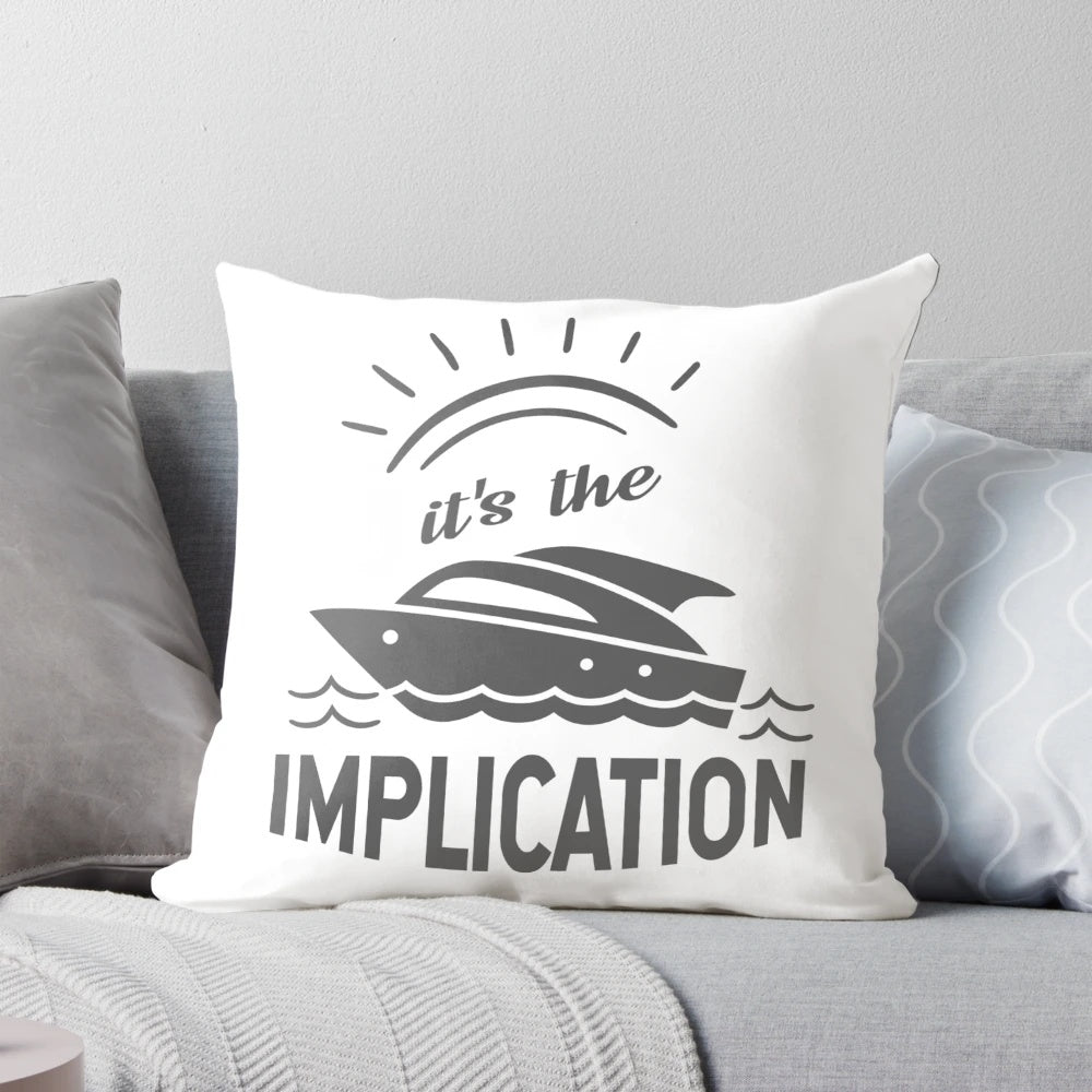 Colorful pillow featuring a humorous design inspired by the popular comedy TV series 'It's Always Sunny in Philadelphia'
