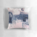 Vibrant pink and navy blue abstract triptych wall art set