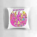 A plush, pink pillow featuring a playful donkey design, perfect for crypto and meme enthusiasts.