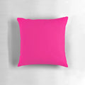 Vibrant pink minimalist decorative pillow