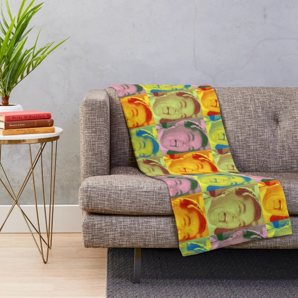 Goodfellas movie-inspired plush blanket with a colorful, multi-tone design