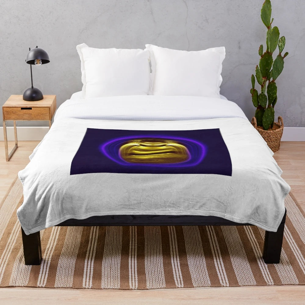 Plush blanket with captivating anime-inspired fantasy art design