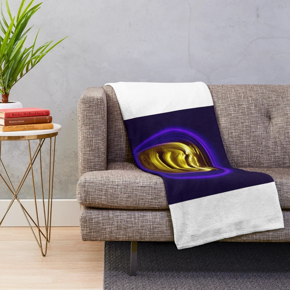 Plush blanket with captivating anime-inspired fantasy art design