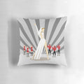 Colorful, pop-art inspired pillow featuring Kylie Minogue's iconic 'Can't Get You Out of My Head' design.