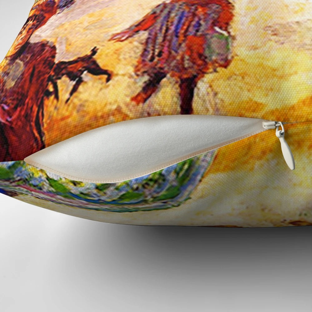 Colorful Pillow Featuring Iconic Pierre Bonnard Post-Impressionist Painting