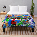 Colorful Rainbow Friends Plush Blanket