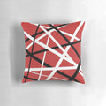 Red Arrival Pillow with Van Halen Inspired Design