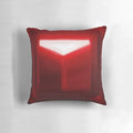 Colorful throw pillow cover featuring the iconic red blocks from the virtual reality rhythm game Beat Saber