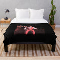 Plush blanket with vibrant red contrast art design - Tribute to Irish singer Joe Dolan