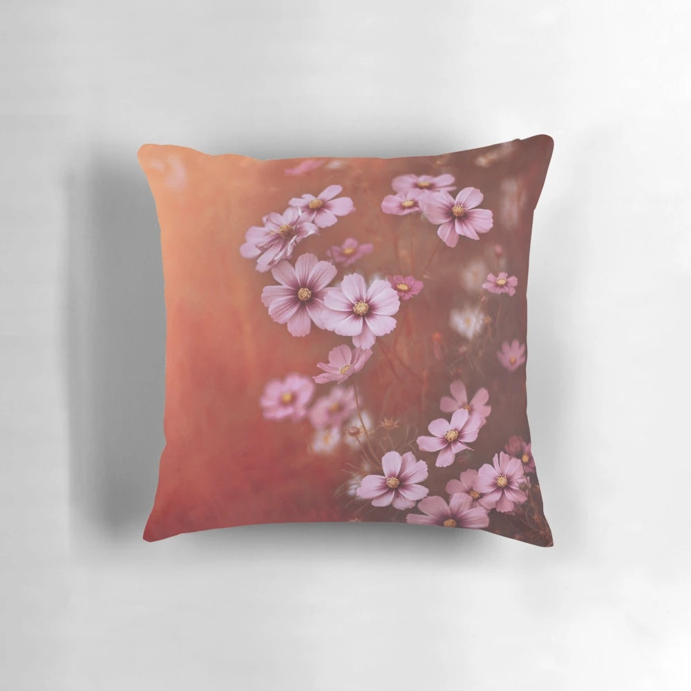 Vibrant red power decorative throw pillow for living room or bedroom