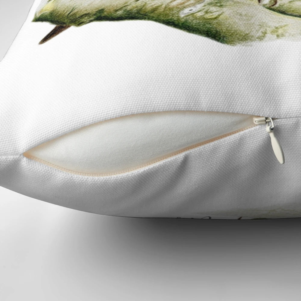 Soft, red robin bird plush pillow with life-like details