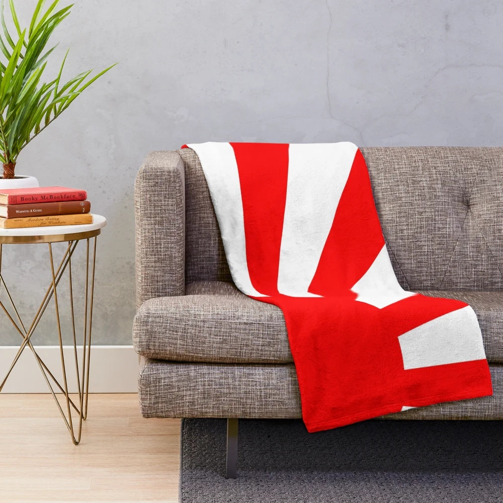 Rising Sun Plush Blanket for Car Enthusiasts