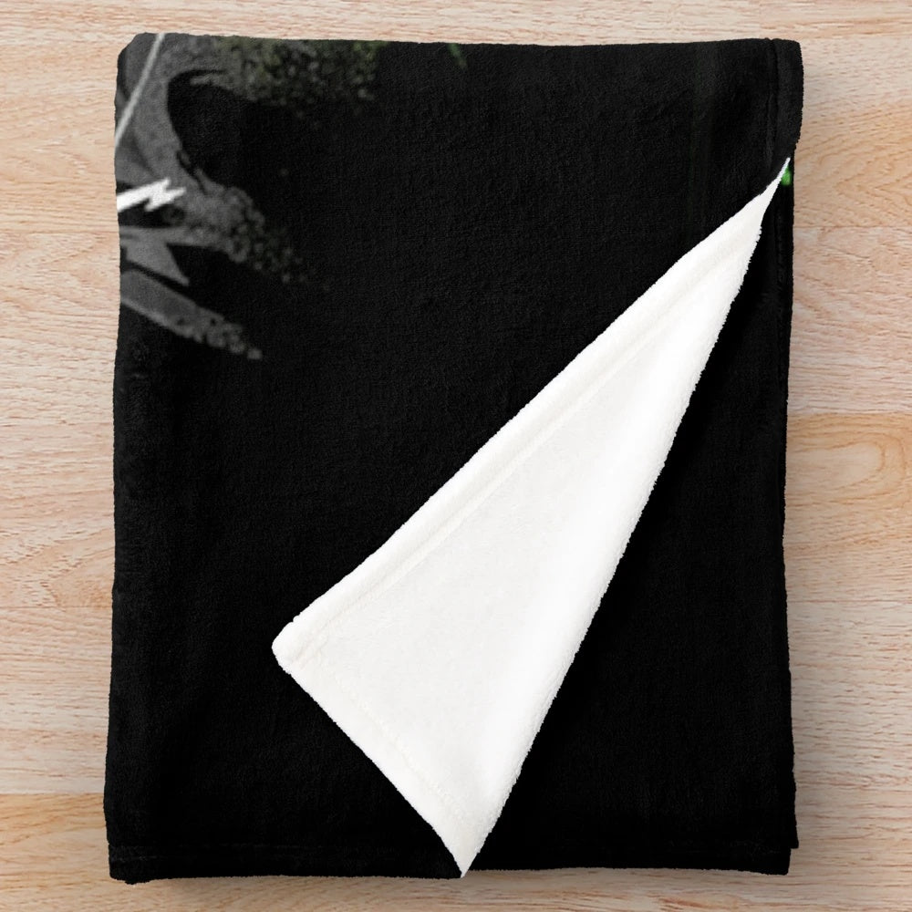 Saiyan-inspired plush blanket with vibrant colors and playful designs