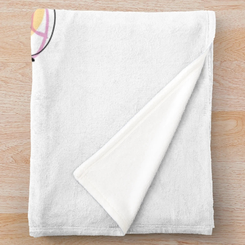 Colorful saxophone plush blanket with bright, eye-catching design