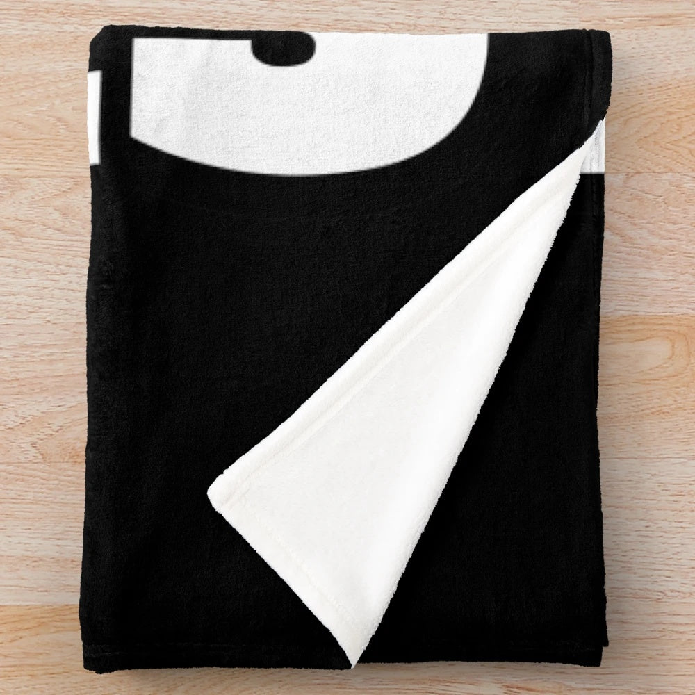 Colorful plush blanket with ska-inspired design