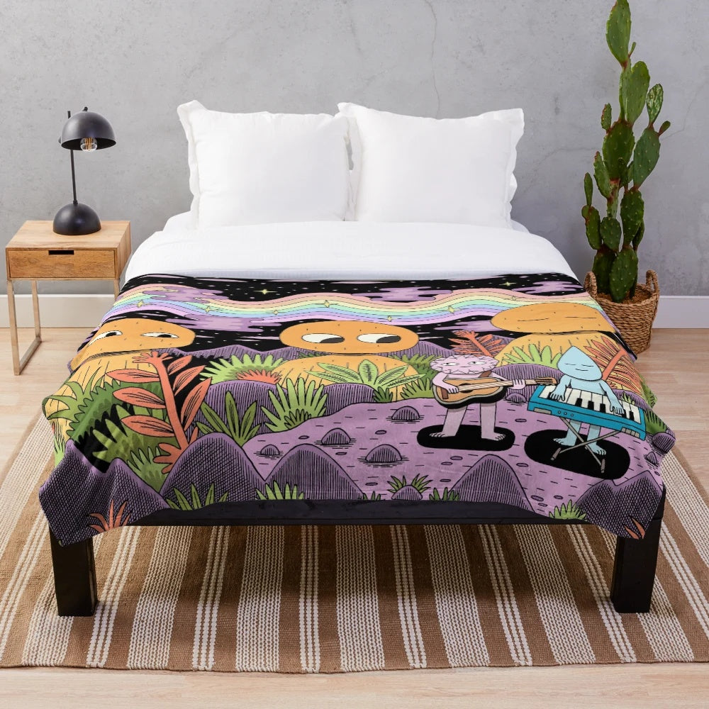 Spectrum Plush Blanket with Vibrant Colors