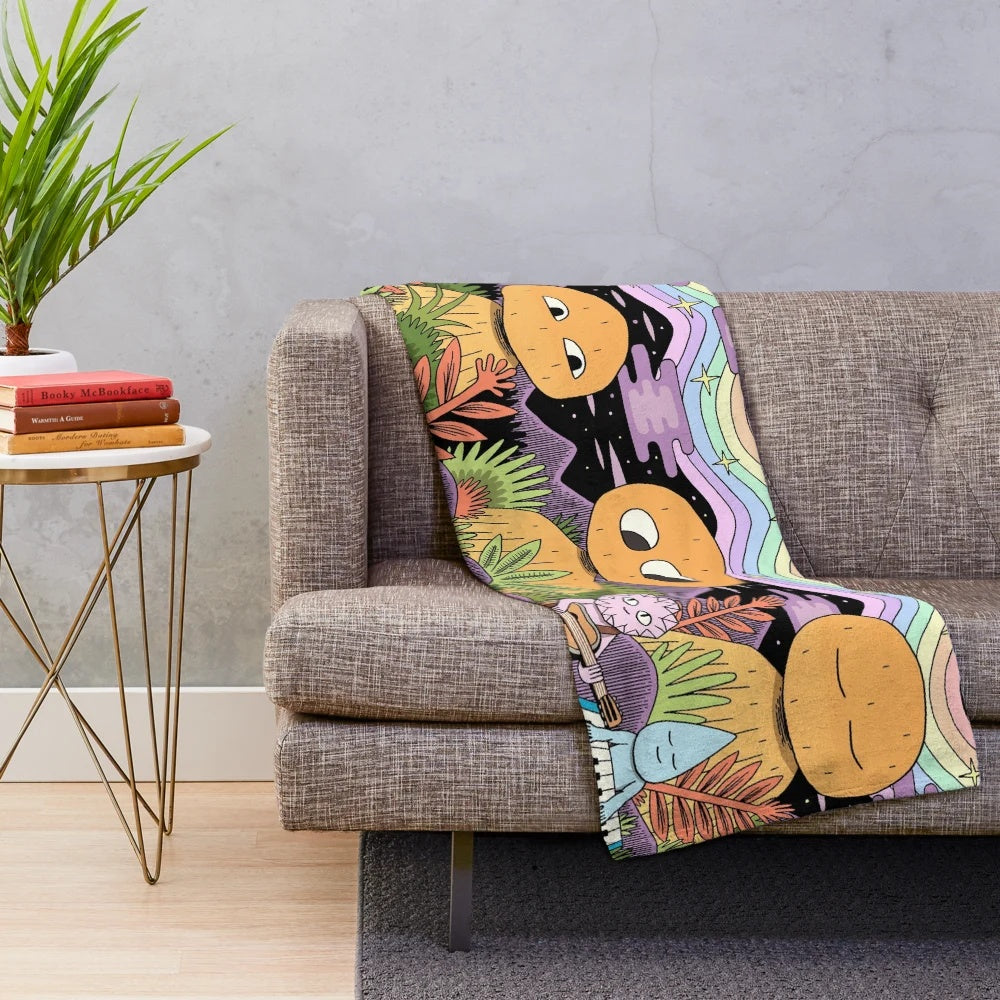 Spectrum Plush Blanket with Vibrant Colors
