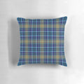 Sullivan clan tartan blue Irish plaid pattern pillow