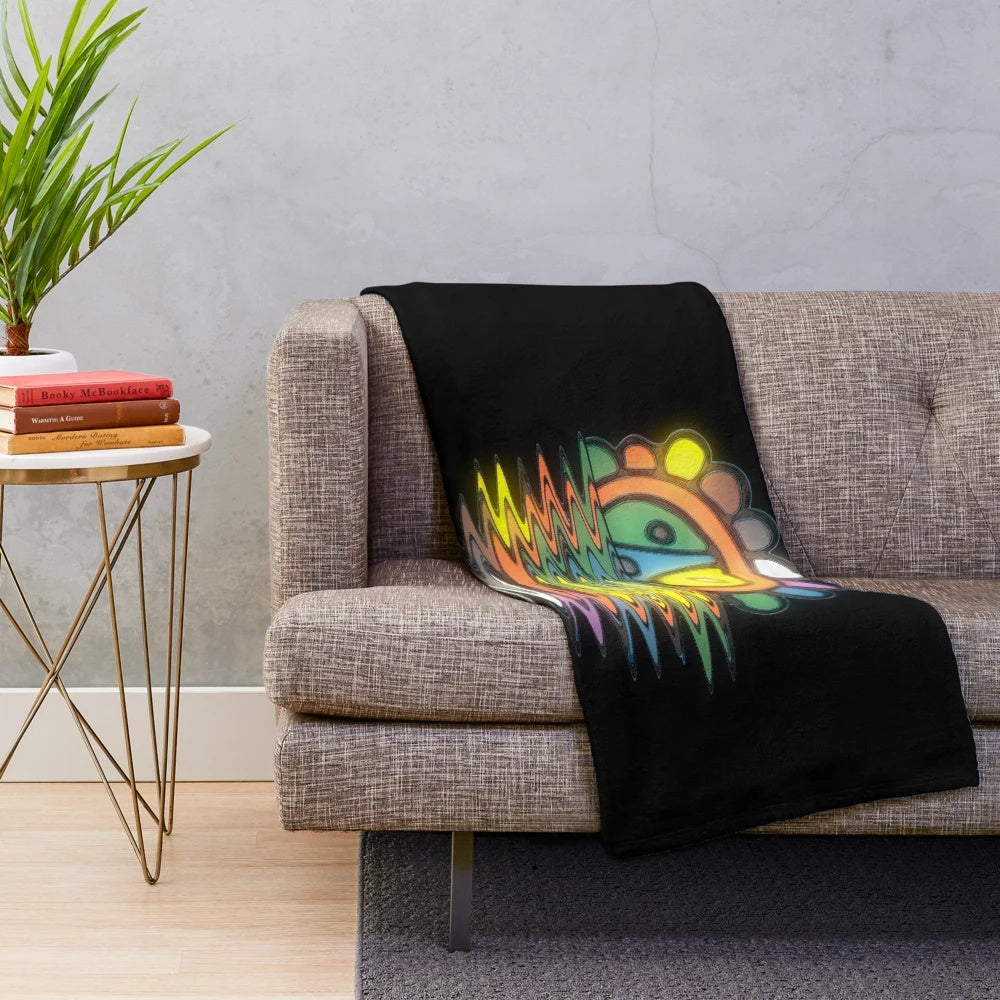 Taino Sunset and Sunrise Plush Blanket