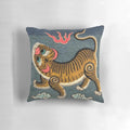 Colorful Taiwan (Formosa) Pillow with Traditional Asian Motifs