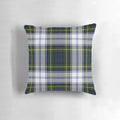 Colorful tartan plaid pattern pillow featuring a classic Scottish clan design