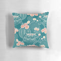 A colorful pillow featuring a detailed tortoise or turtle pattern, perfect for adding a touch of nature to any room.