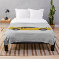 Toyota MR2 MK1 digital art plush blanket