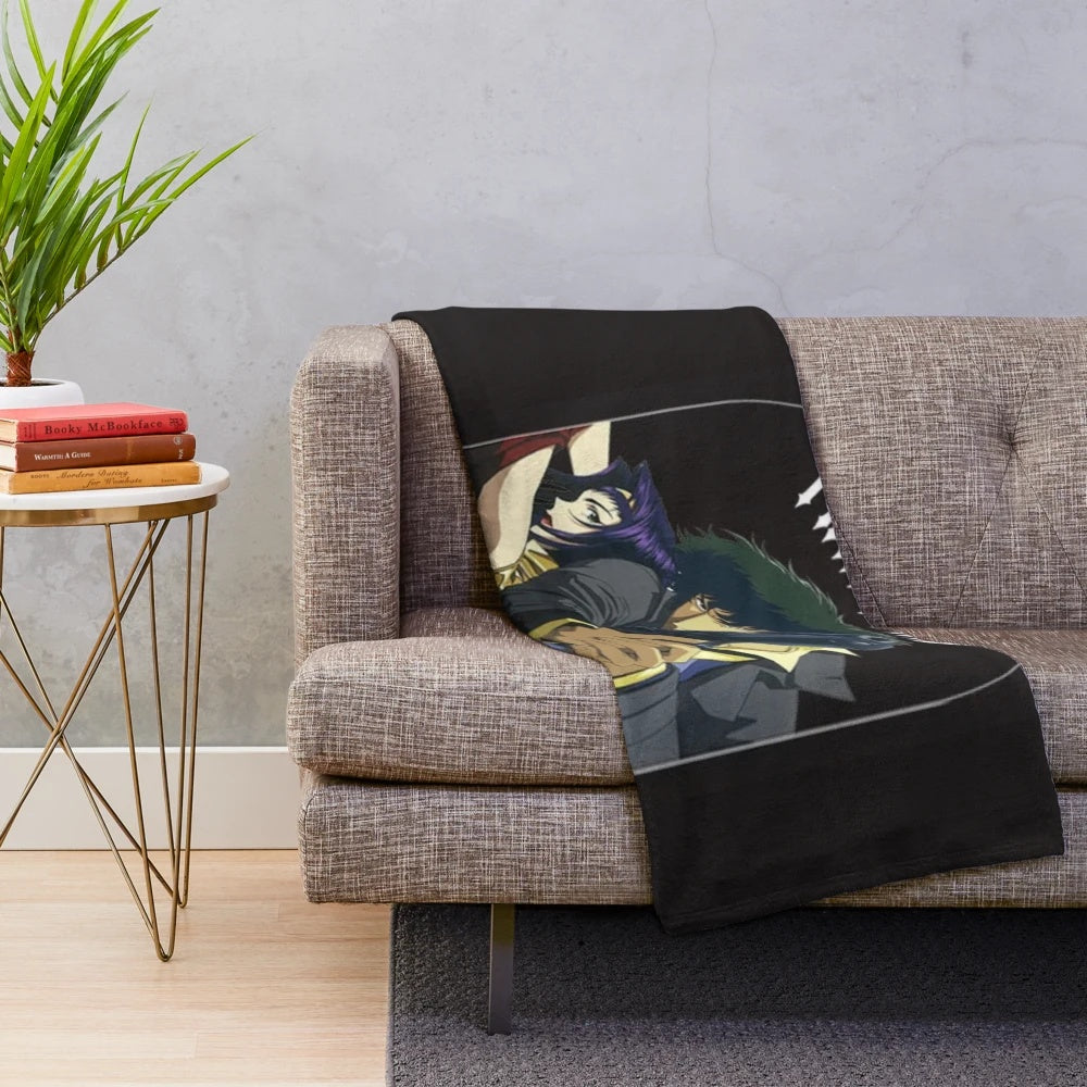 Vibrant Trapstar Anime-Inspired Plush Blanket