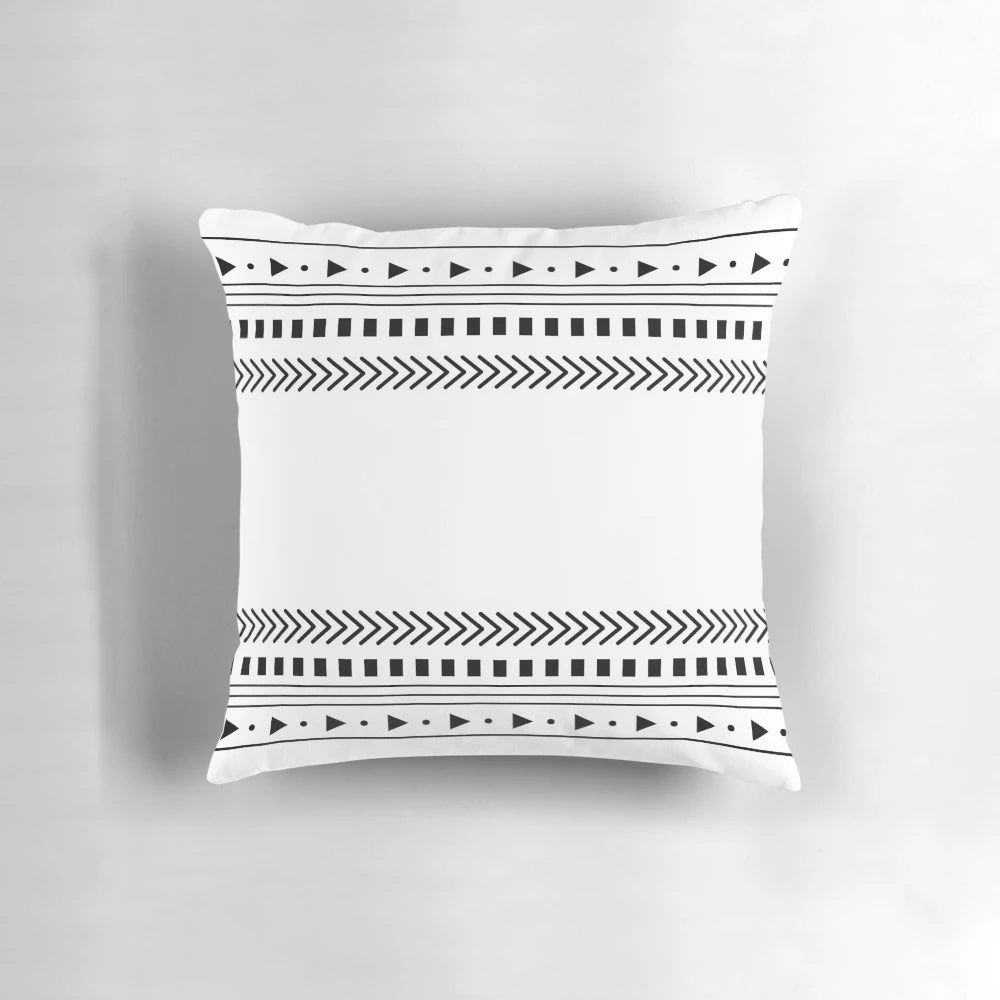 Colorful tribal-inspired decorative pillow for cozy home accents