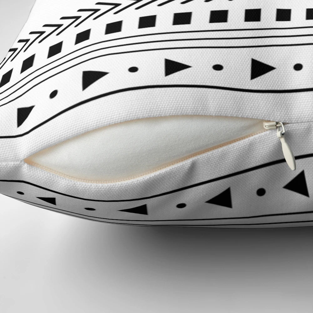Colorful tribal-inspired decorative pillow for cozy home accents