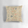 Vibrant Uzbekistan-inspired suzani nim embroidery print pillow with geometric and tribal patterns