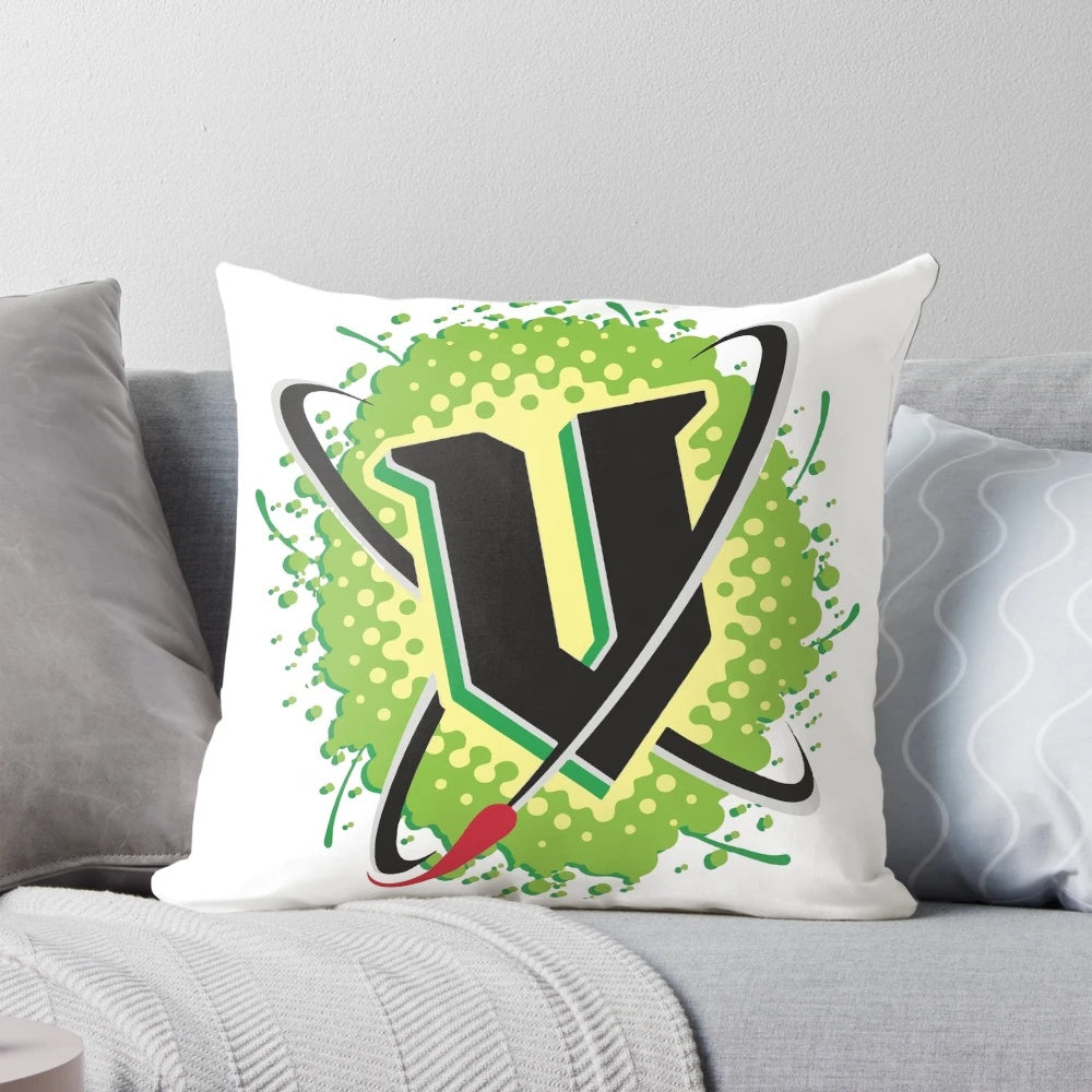 V Energy Logo Printed Decorative Pillow