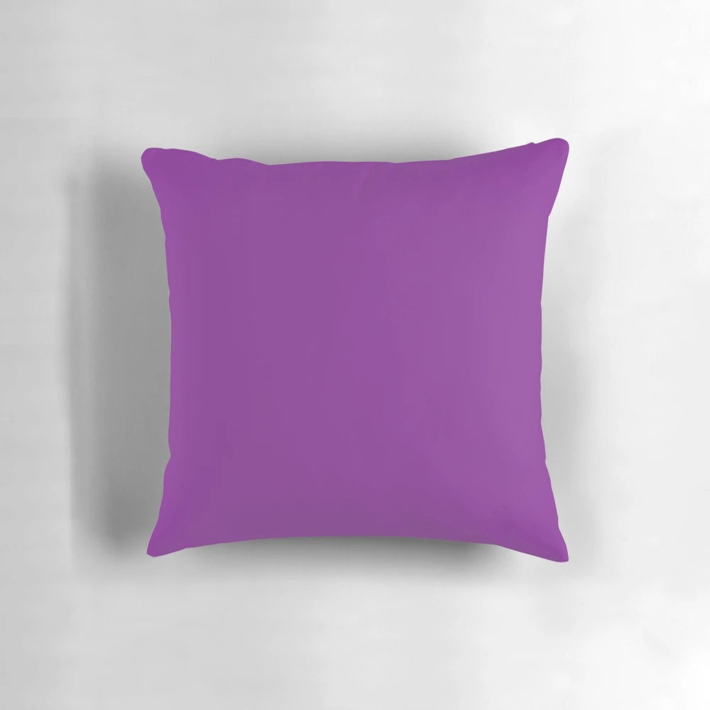 Violet, mauve, and purple solid color decorative pillow for minimalist home decor