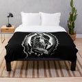 Soft and cozy plush blanket featuring the iconic image of the Virgin de Guadalupe
