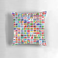 Colorful Pillow featuring Flags of Countries from Around the World