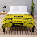 Soft and cozy yellow plush blanket perfect for festivals, parties, and costumes