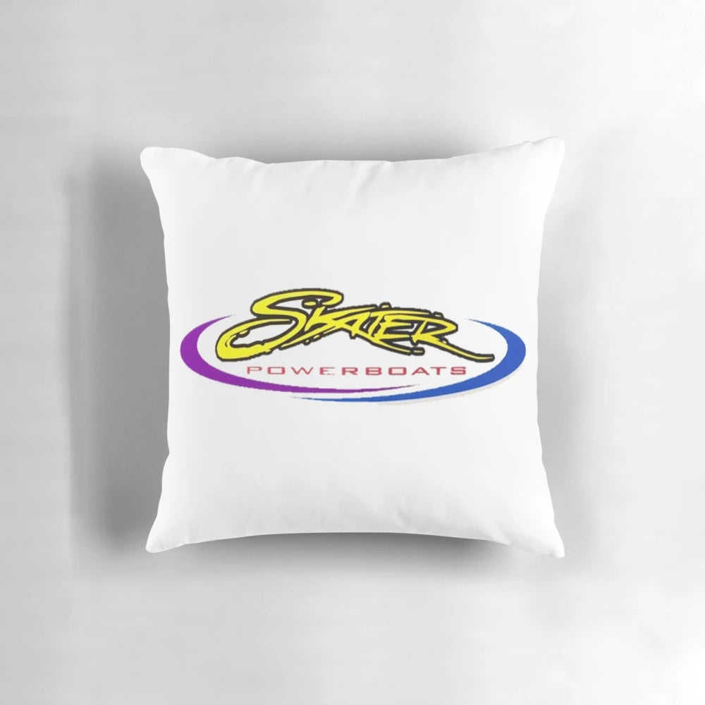 Skater Powerboats Yellow Pillow for Boating Enthusiasts
