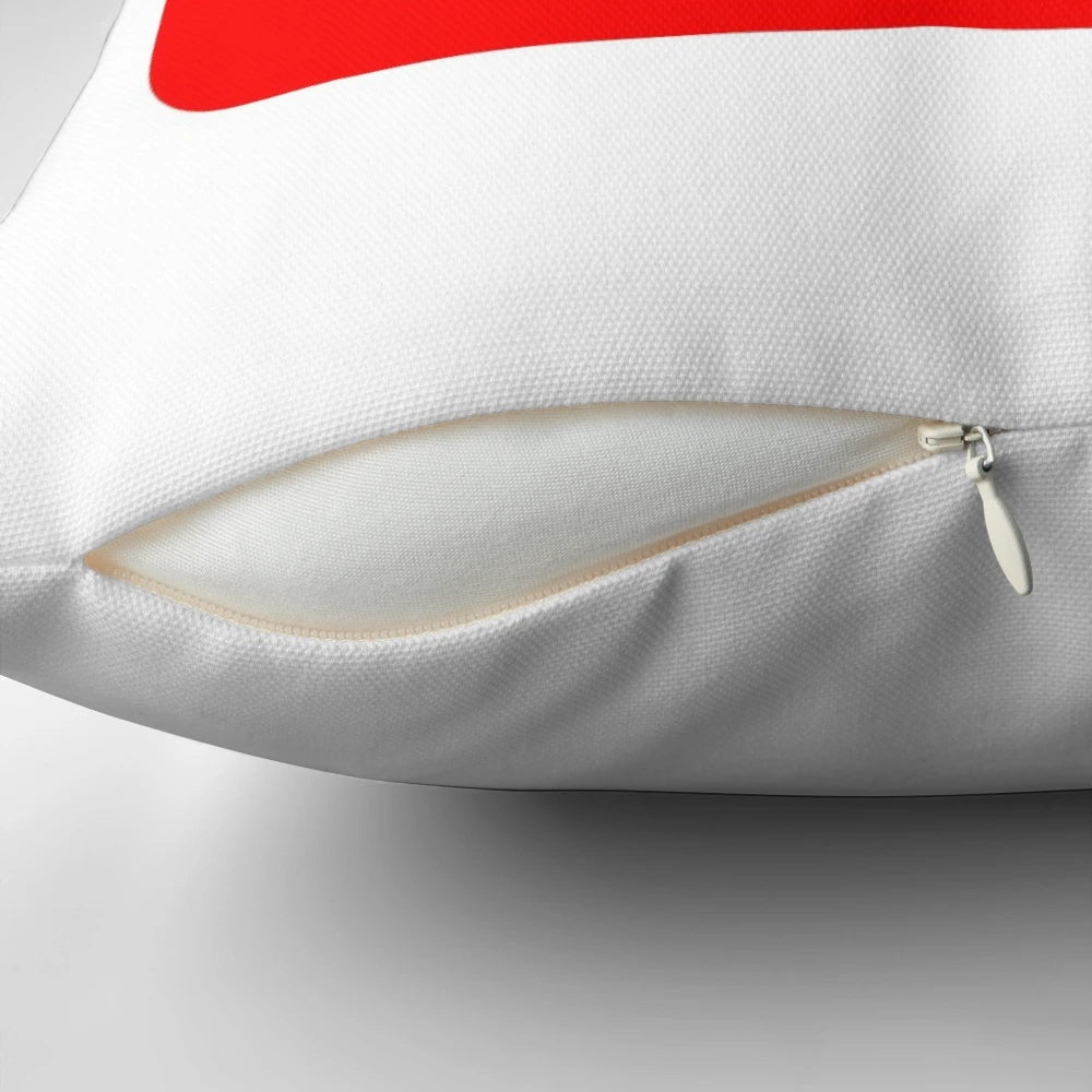 Colorful and stylish YouTube logo printed on a soft, plush pillow.