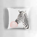 Colorful zebra print bubble gum-themed nursery art wall decor