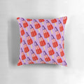 Colorful zoom ice lolly patterned pillow for a fun, retro-inspired summer look