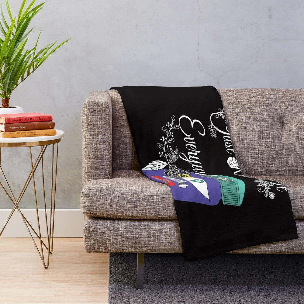 Vicks Vaporub inspired plush blanket for cozy household remedy
