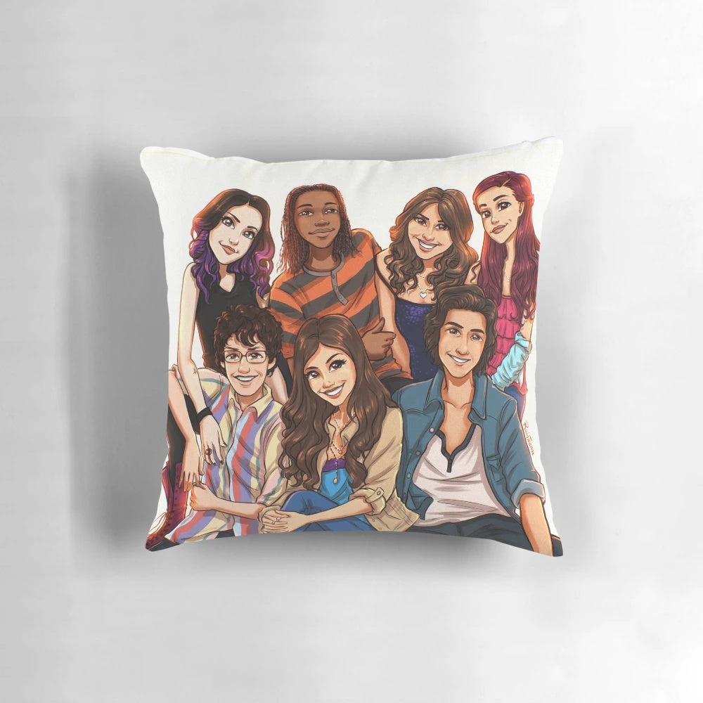 Victorious cast pillow featuring favorite characters from the Nickelodeon TV show
