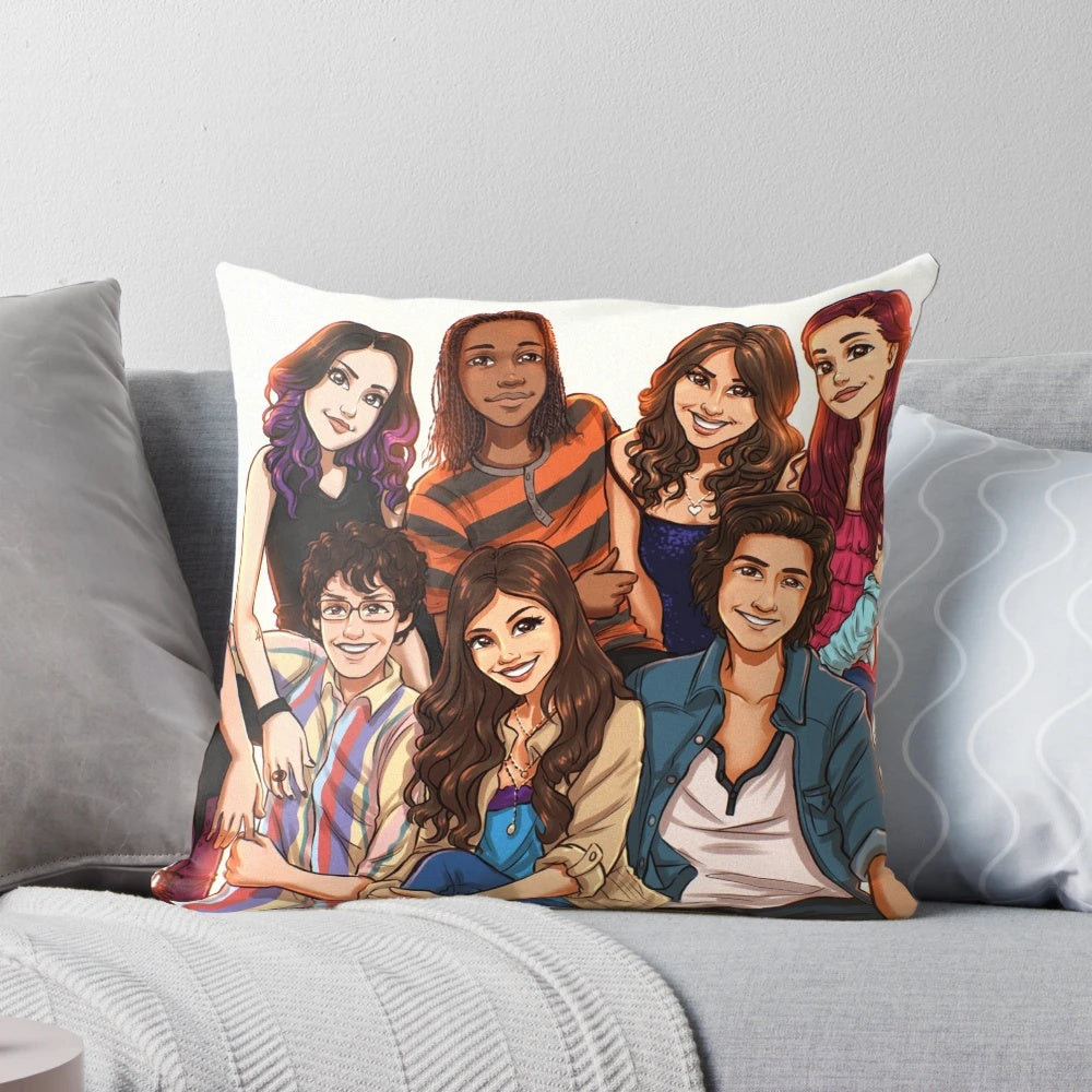 Victorious cast pillow featuring favorite characters from the Nickelodeon TV show