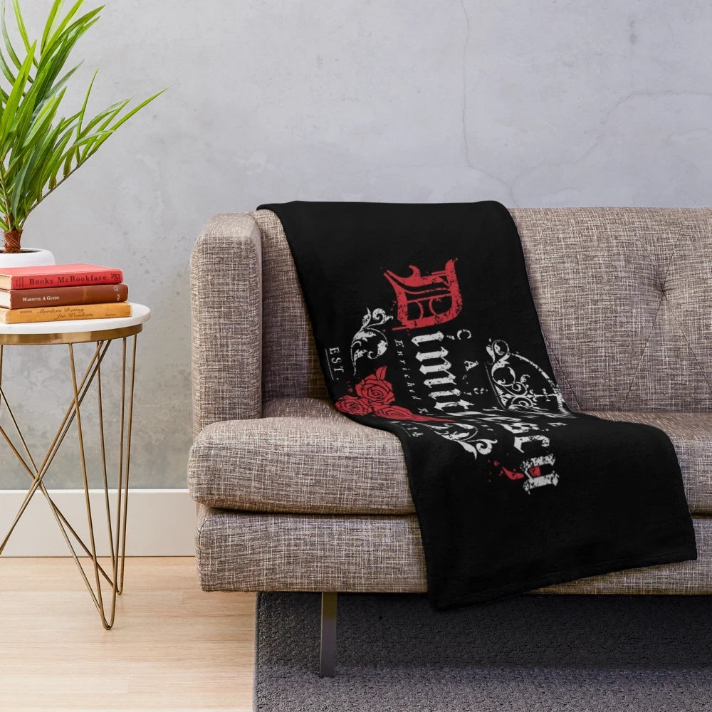 Village plush blanket featuring the iconic Lady Dimitrescu from Resident Evil Village